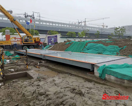 浙江铁路湖州站120吨地磅客户案例